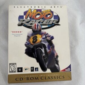 MOTO RACER SET 1997 CD ROM PC WINDOWS 95 VINTAGE RARE